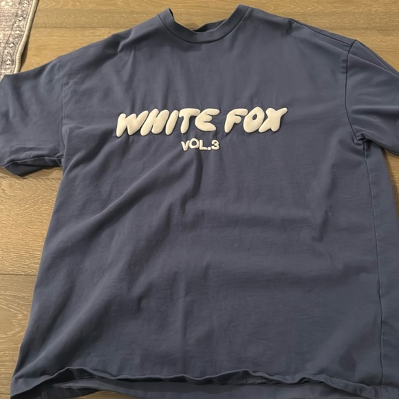 oversized ocean white fox shirt - Picture 1 of 1
